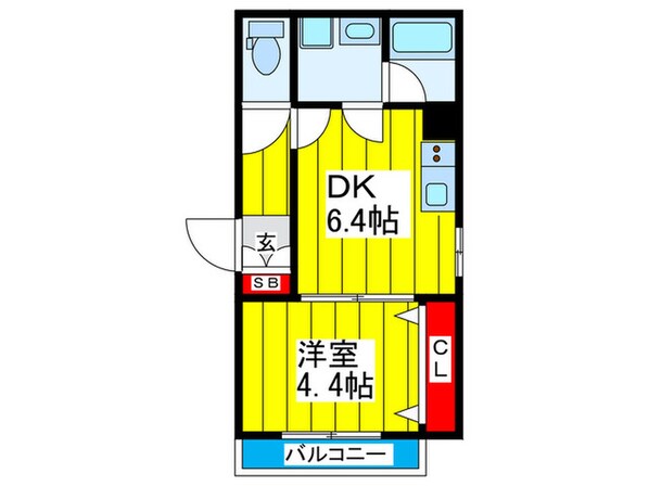 ｸﾞﾚｰｽｺｰﾄ蒲生の物件間取画像